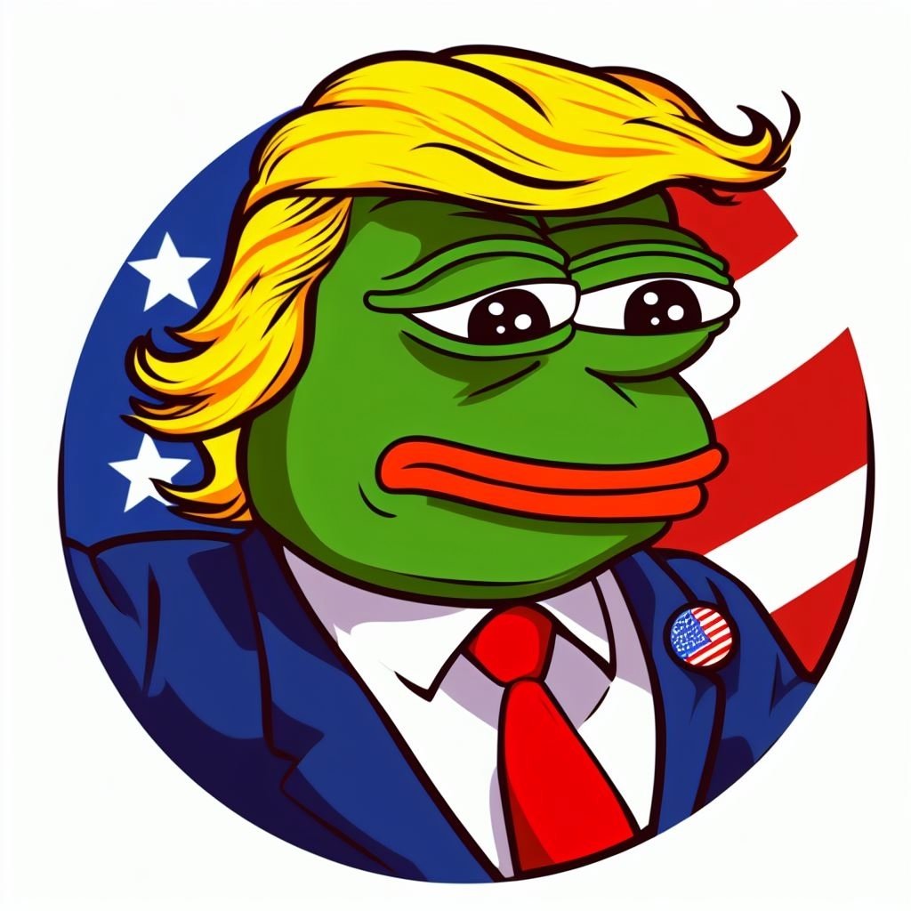 pepe trump president victoire elections vance 2024 usa etats-unis