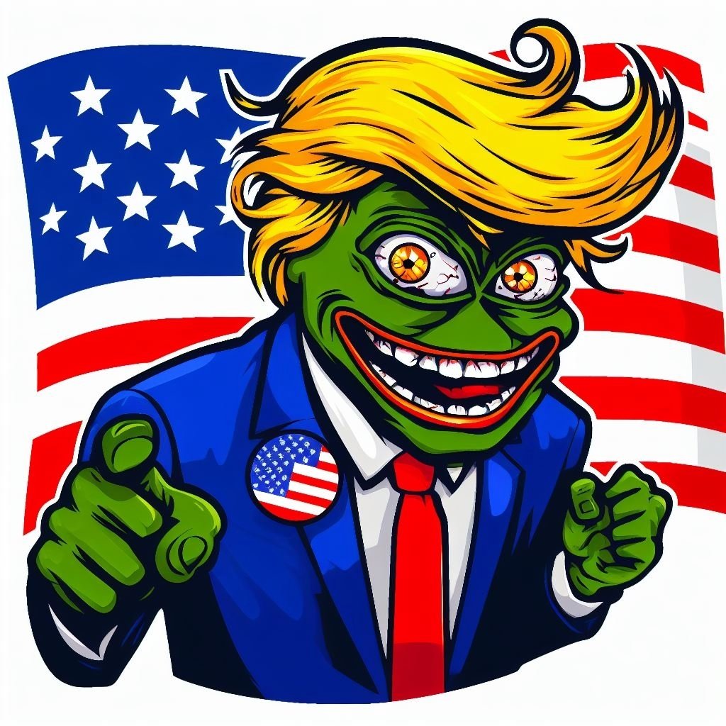 pepe trump president victoire elections vance 2024 usa etats-unis