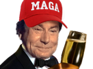 jesus-issou-maga-champagne-smoking-costard-flute-casquette-trump-usa-sante-cheers