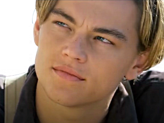 leonardo dicaprio bg malin regard beau blond chad jack titanic