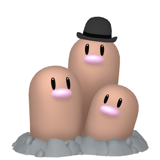 triopikeur pokemon taupe chapeau