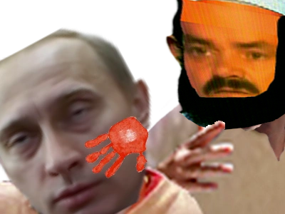 poutine guerre operation speciale claque humiliation islamiste syrie barbu musulman russe ukraine