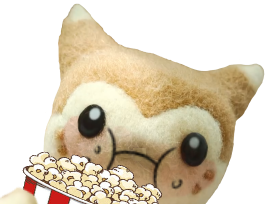 fouinar furret pokemon fouinette sentret popcorn eating watching