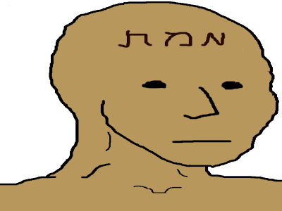 Sticker golem wojak argile par Likosse