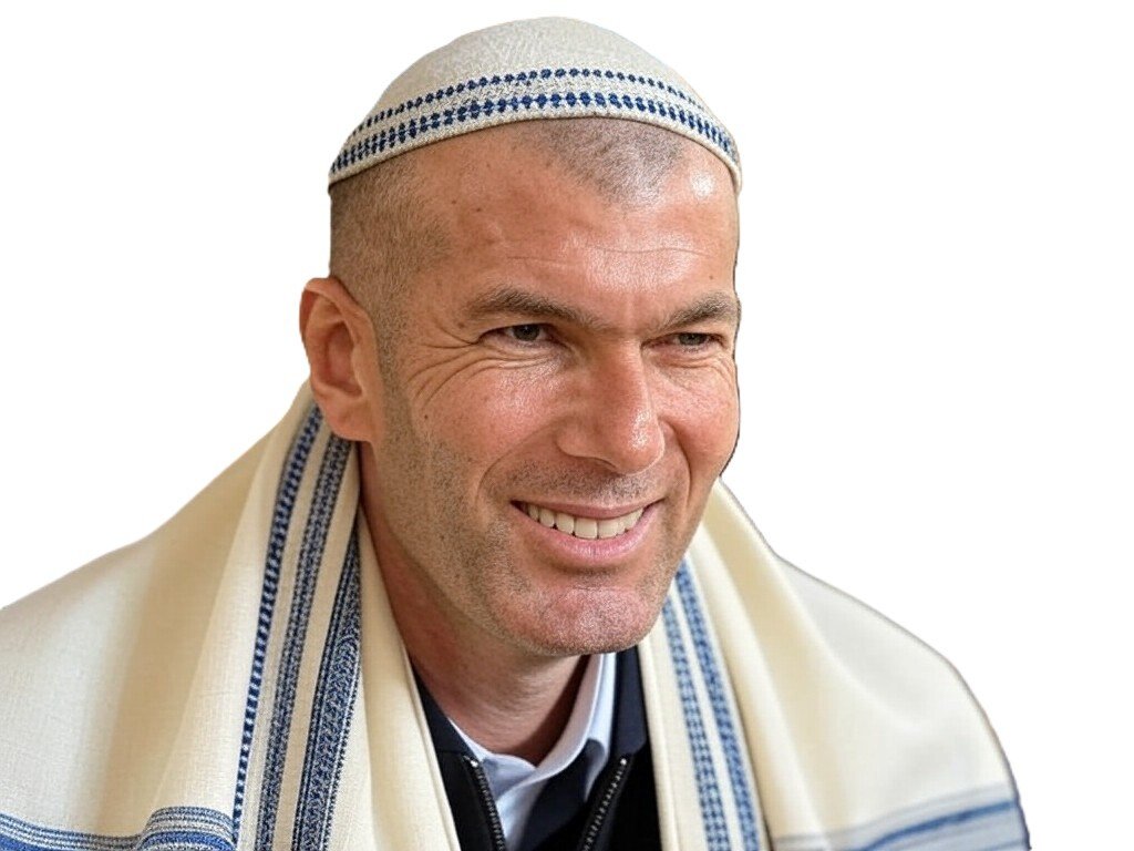 zidane zinedine juif kipa kippa ent sho dragon celeste cnews chance sourire media