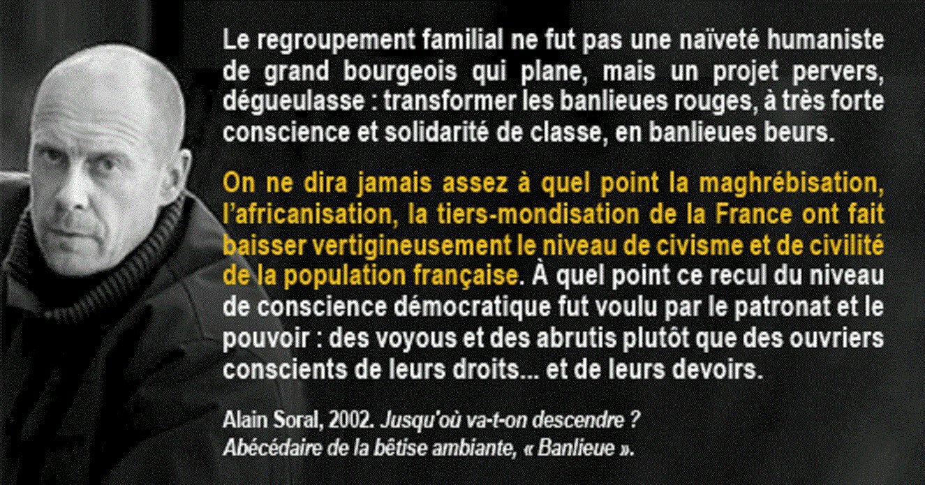 soral immigration banlieue gr ethnocide