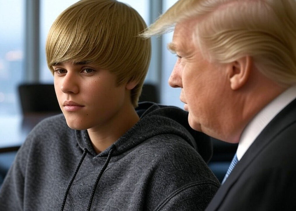 justin bieber donald trump