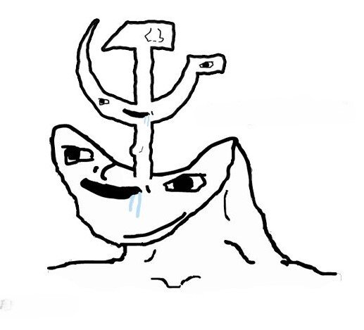 debile urss gauchiste nazi facho faux marteau