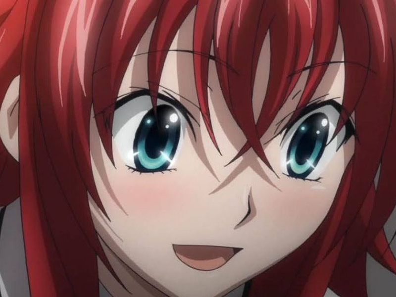 rias gremory demon classe superieur etudiante high school dxd anime manga rousse femme waifu
