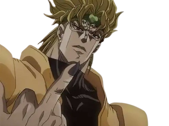 dio brando vampire jojos bizarre adventure jojo anime manga blond antagoniste muda zawarudo