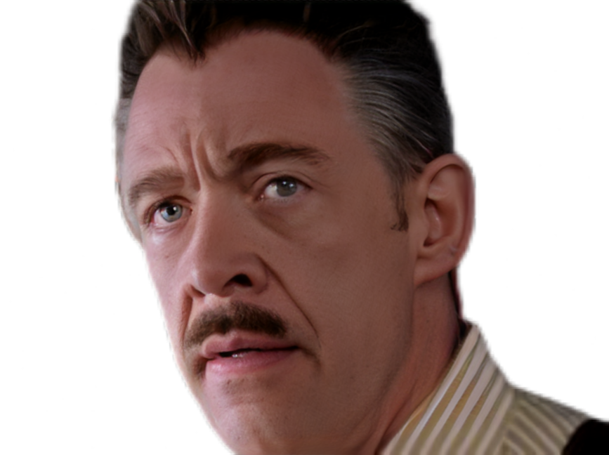 Sticker spiderman spider man spider man 2 j jonah jameson jjj jk simmons daily bugle patron journaliste par Cinemassacre_