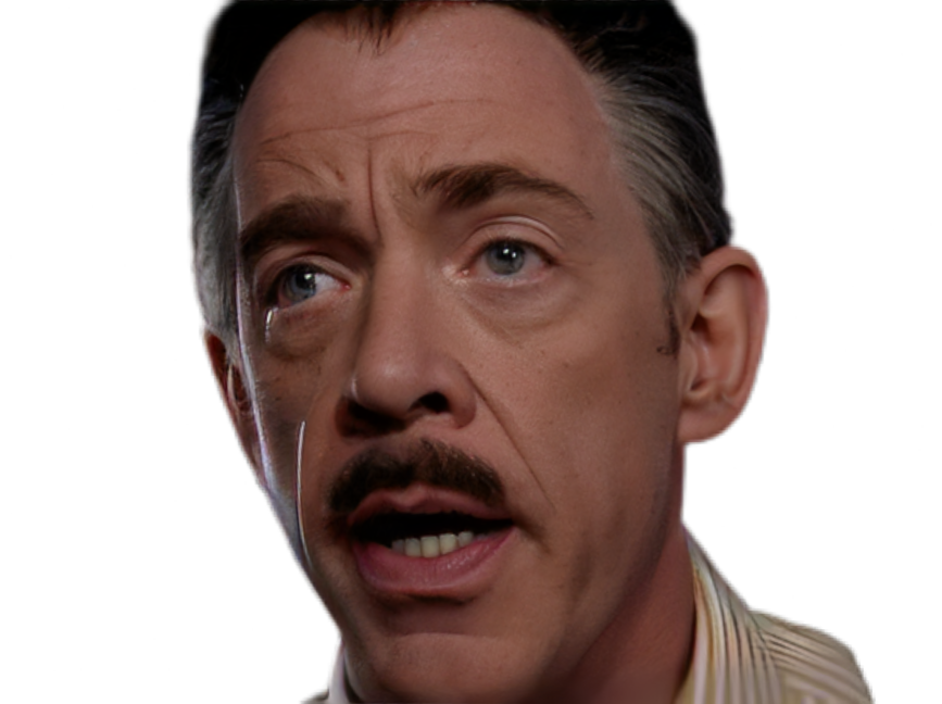 Sticker spiderman spider man spider man 2 j jonah jameson jjj jk simmons daily bugle patron journaliste par Cinemassacre_