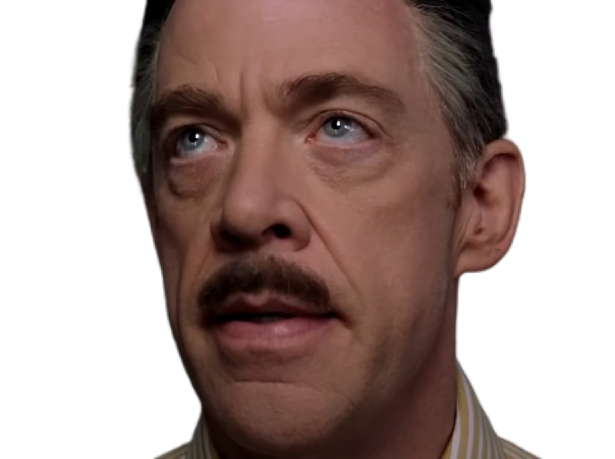 Sticker spiderman spider man spider man 2 j jonah jameson jjj jk simmons daily bugle patron journaliste par Cinemassacre_