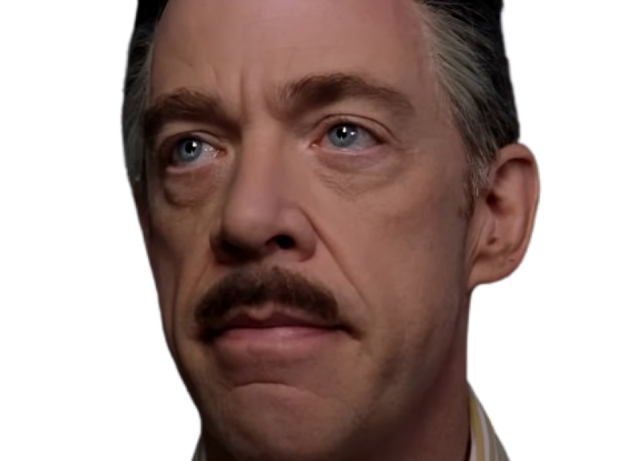 Sticker spiderman spider man spider man 2 j jonah jameson jjj jk simmons daily bugle patron journaliste par Cinemassacre_