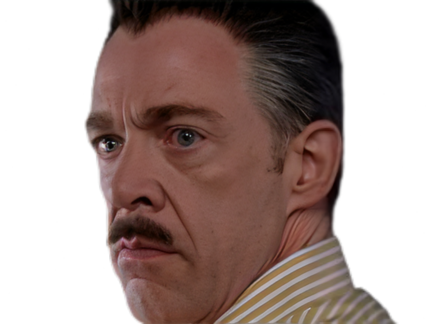 Sticker spiderman spider man spider man 2 j jonah jameson jjj jk simmons daily bugle patron journaliste par Cinemassacre_