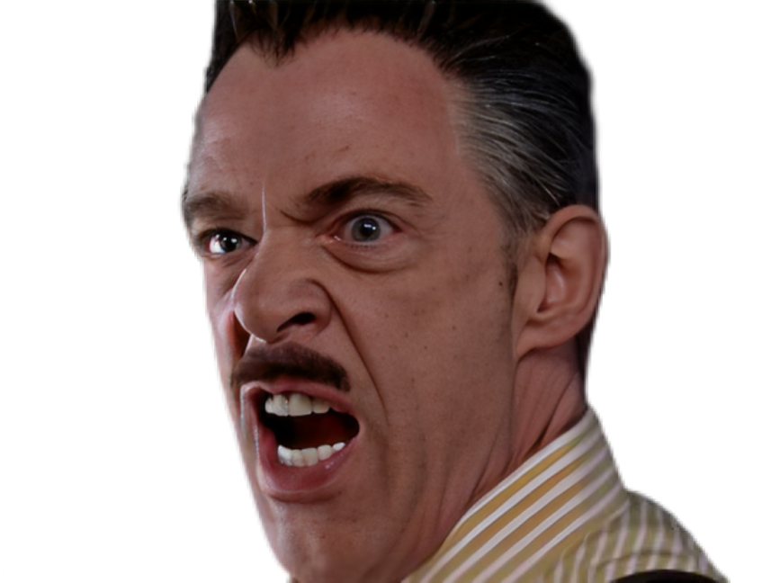 Sticker spiderman spider man spider man 2 j jonah jameson jjj jk simmons daily bugle patron journaliste par Cinemassacre_