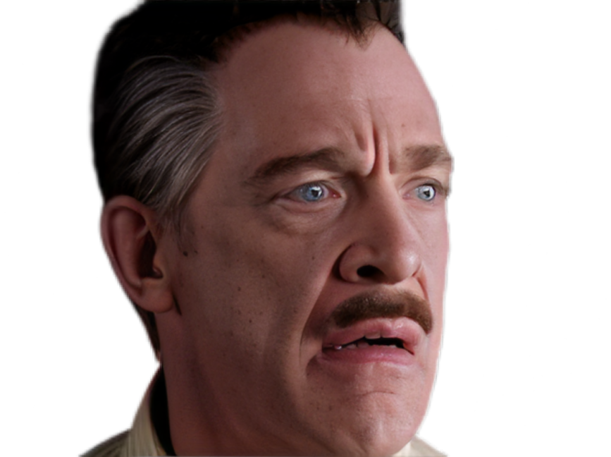 Sticker spiderman spider man spider man 2 j jonah jameson jjj jk simmons daily bugle patron journaliste par Cinemassacre_