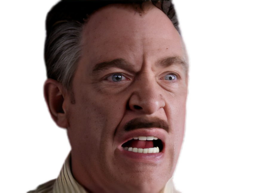 Sticker spiderman spider man spider man 2 j jonah jameson jjj jk simmons daily bugle patron journaliste par Cinemassacre_