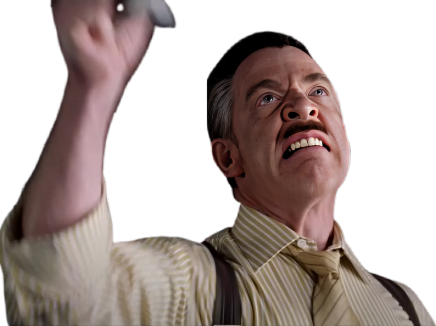 Sticker spiderman spider man spider man 2 j jonah jameson jjj jk simmons daily bugle patron journaliste par Cinemassacre_