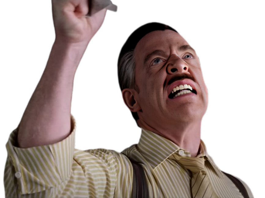 Sticker spiderman spider man spider man 2 j jonah jameson jjj jk simmons daily bugle patron journaliste par Cinemassacre_