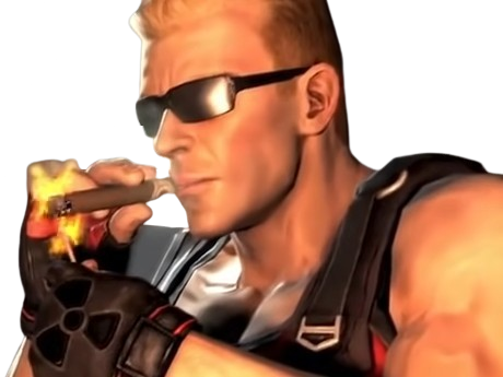 duke nukem jeu video homme americain action militaire muscle blond murica