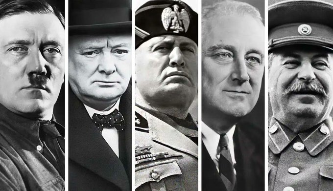 glandilus stalin adolf mussolini churchill roosevelt 1418 3945 ww2 bunker panzer hiroshima story fact tr3