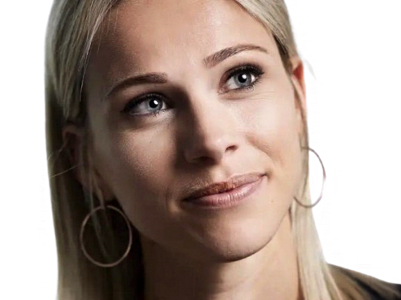 marion rousse cycliste blonde pensive sourire belle