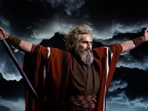 moise moses charlton heston 10 commandements mer rouge hollywood film cinema bible dieu