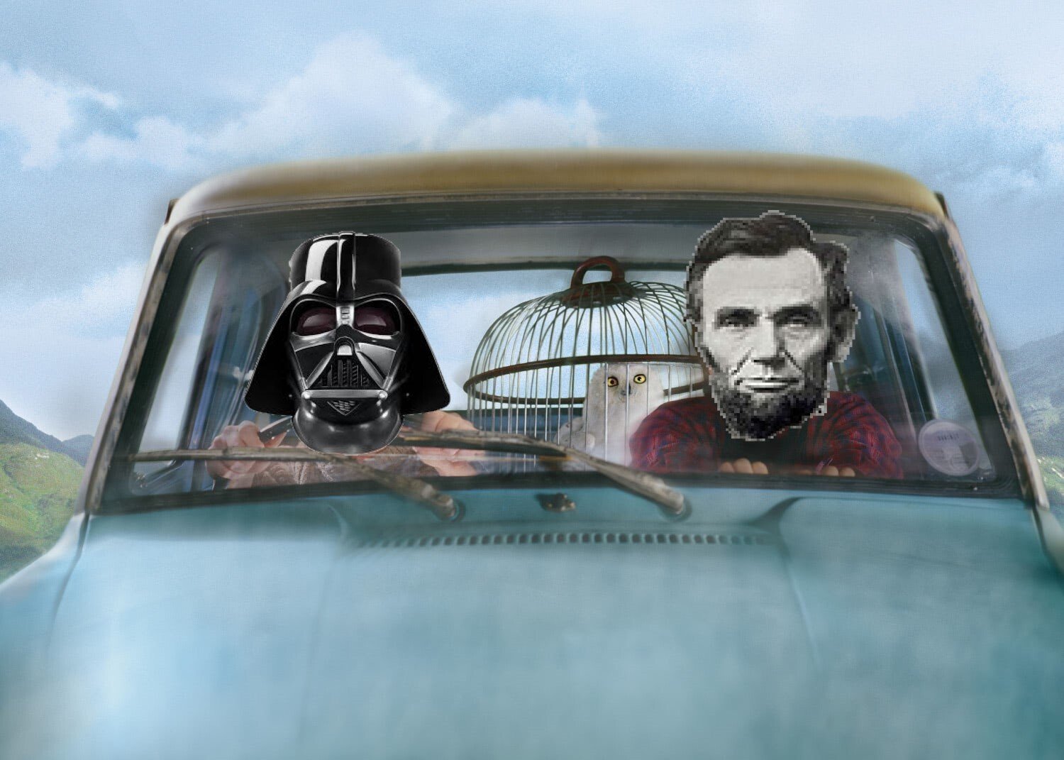 abraham lincoln dark vador voiture volante repartition