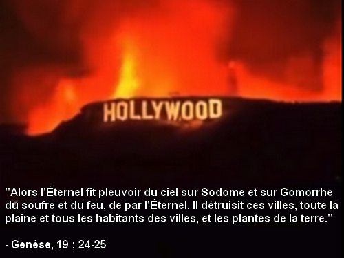 bible genese hollywood los angeles feu incendie sodome gomorrhe