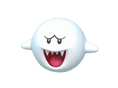 gif boo mario luigi mansion fantome mignon fatigue baille jeu video luigis party nintendo ghostfag