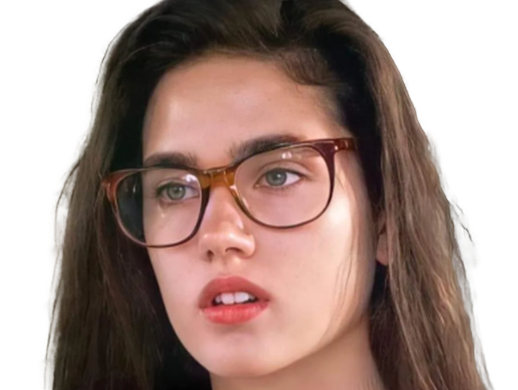 jennifer lynn connelly actrice femme oscarise americaine jeune hot spot film 1990 lunette