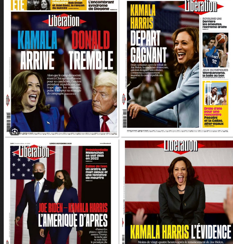 liberation gauche gaucho gauchiasse journal trump kamala harris victoire defaite