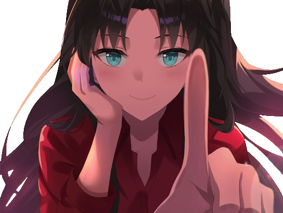 rin tohsaka fatestay fate stay night master jeu manga anime ln waifu femme brune