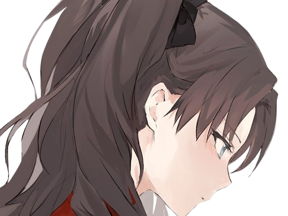 rin tohsaka fatestay fate stay night master jeu manga anime ln waifu femme brune