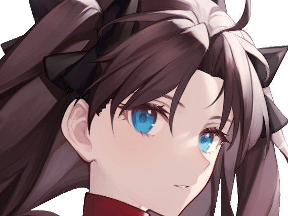 rin tohsaka fatestay fate stay night master jeu manga anime ln waifu femme brune
