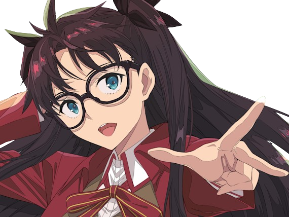 rin tohsaka fatestay fate stay night master jeu manga anime ln waifu femme brune
