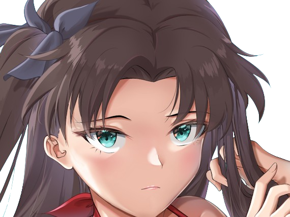rin tohsaka fatestay fate stay night master jeu manga anime ln waifu femme brune