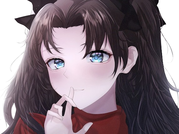 rin tohsaka fatestay fate stay night master jeu manga anime ln waifu femme brune