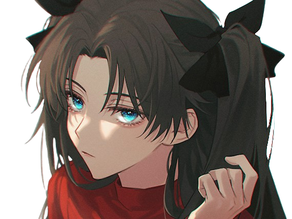 rin tohsaka fatestay fate stay night master jeu manga anime ln waifu femme brune