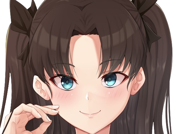 rin tohsaka fatestay fate stay night master jeu manga anime ln waifu femme brune