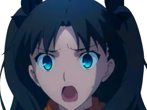 rin tohsaka fatestay fate stay night master jeu manga anime ln waifu femme brune