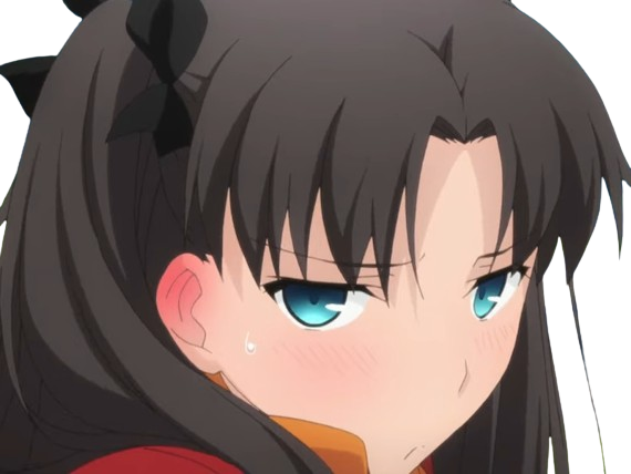 rin tohsaka fatestay fate stay night master jeu manga anime ln waifu femme brune