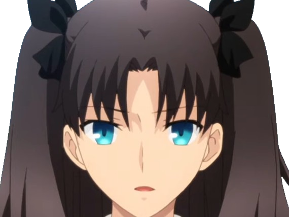 rin tohsaka fatestay fate stay night master jeu manga anime ln waifu femme brune