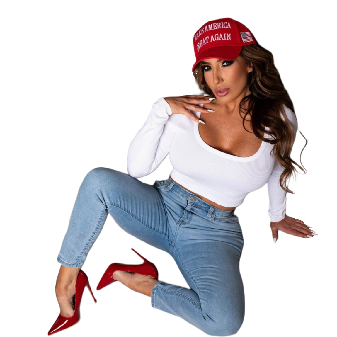trump pute pron meuf talons casquette usa richelleryan republicain milf 2025