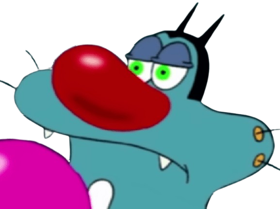 oggy et les cafards blase marre pf poker face