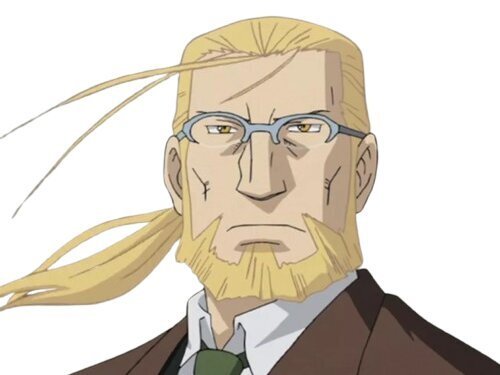 van honheneim fma fullmetal alchemist lunettes blond shonen manga anime