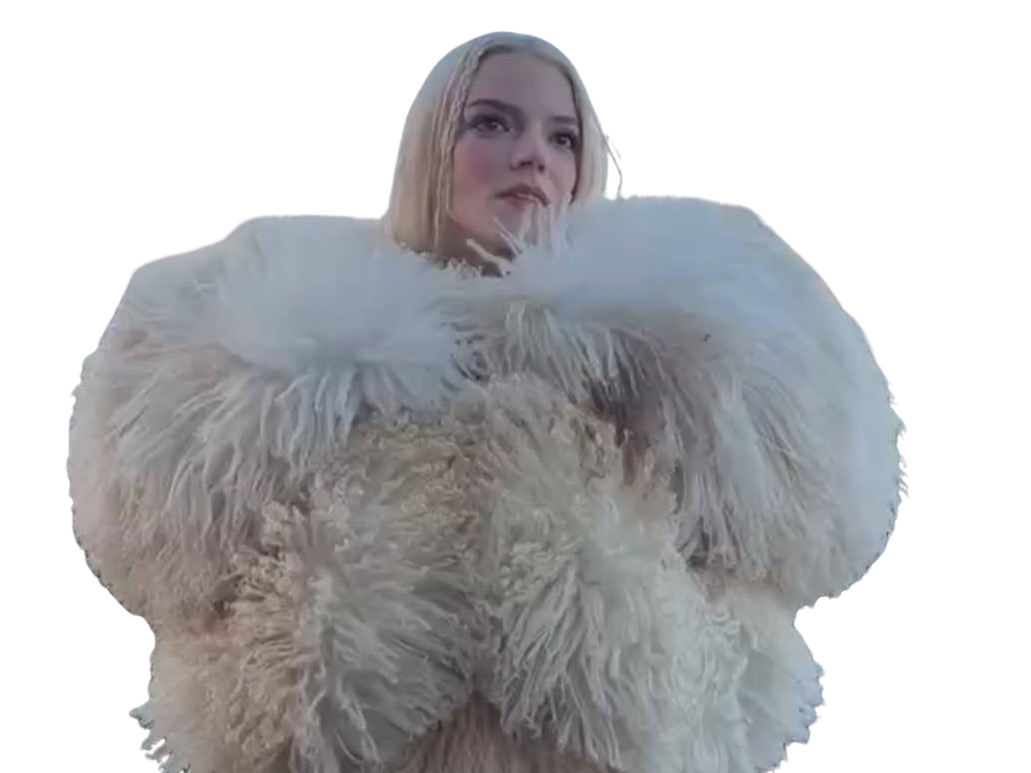 anya taylor joy beaute blonde icone plume oiseau de paradis douce