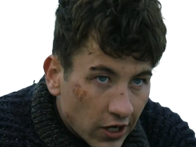 barry keoghan acteur irlandais homme yeux bleus brun gueule bizarre atypique boxeur