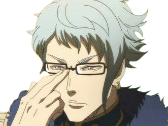black clover klaus lunettes aube or doree magie